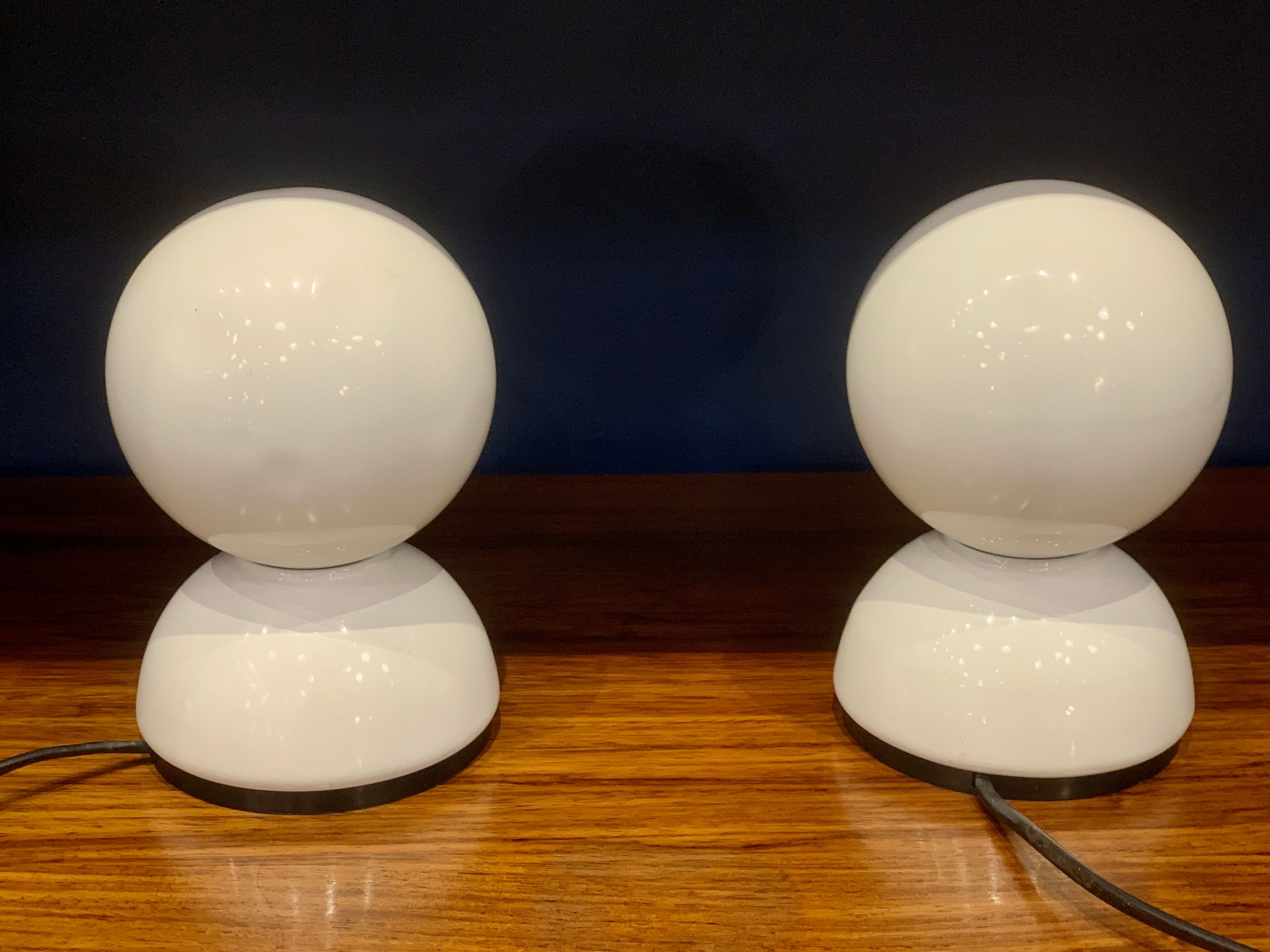 Pair of Eclisse Lamps by Vico Magistretti for Artemide, 1970