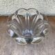 Old vase moulded glass shape flowers 70s vintage