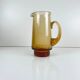 Amber blown glass jug/pitcher