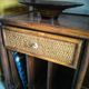 Hifi furniture in wood and rattan