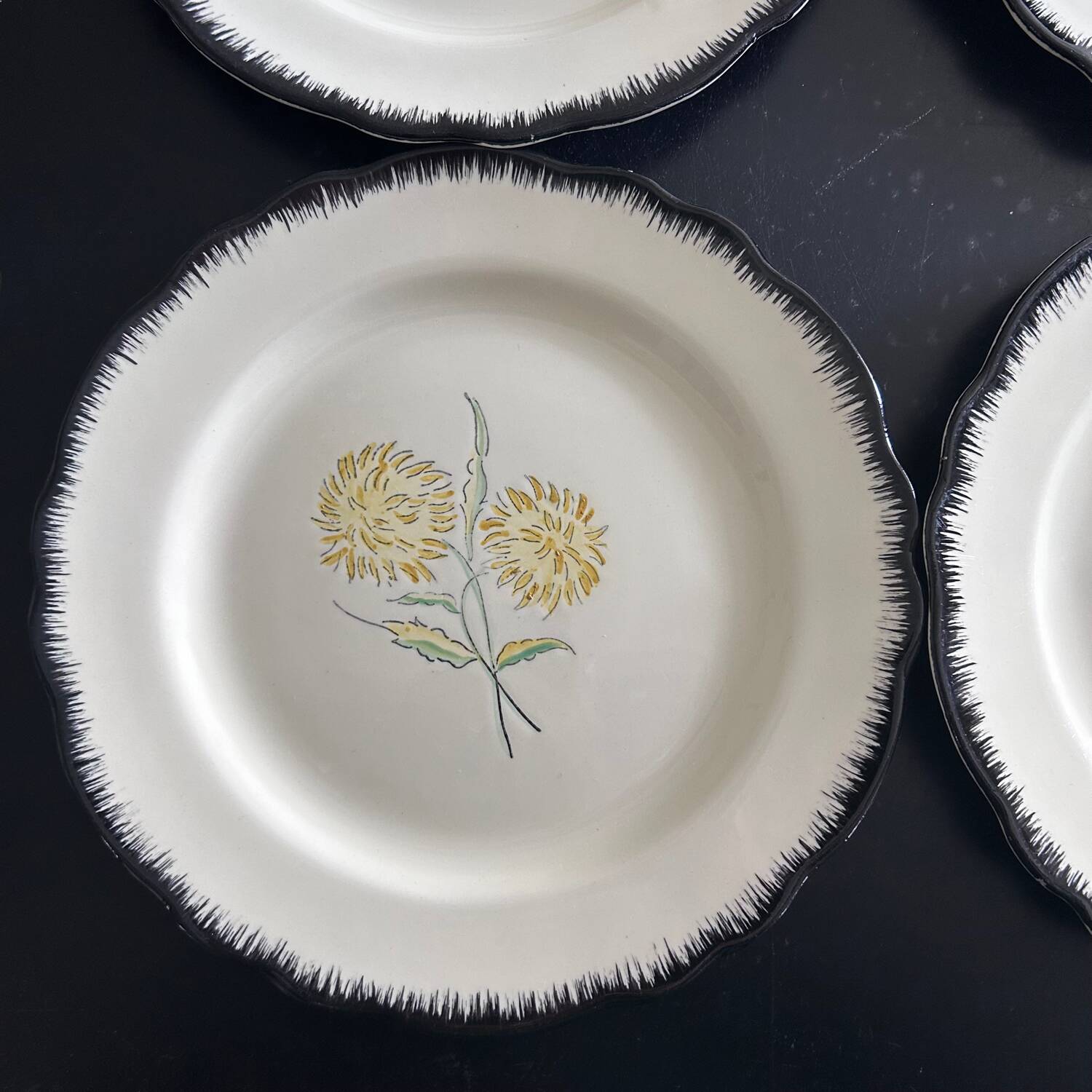 Ainay Salins 4-piece plate set