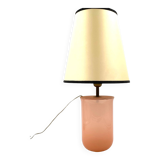 Mid Century Modern Pink Murano Glass Table Lamp Base, Italy, 1950s