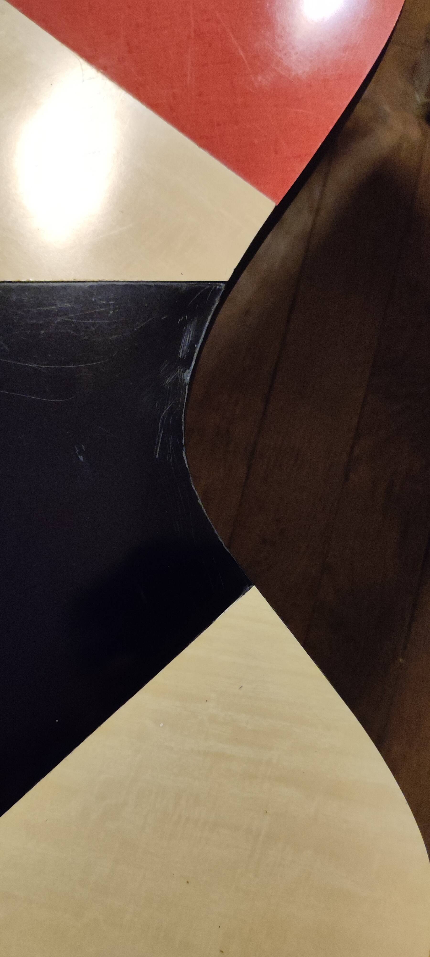 Formica tripod bean coffee table 1950
