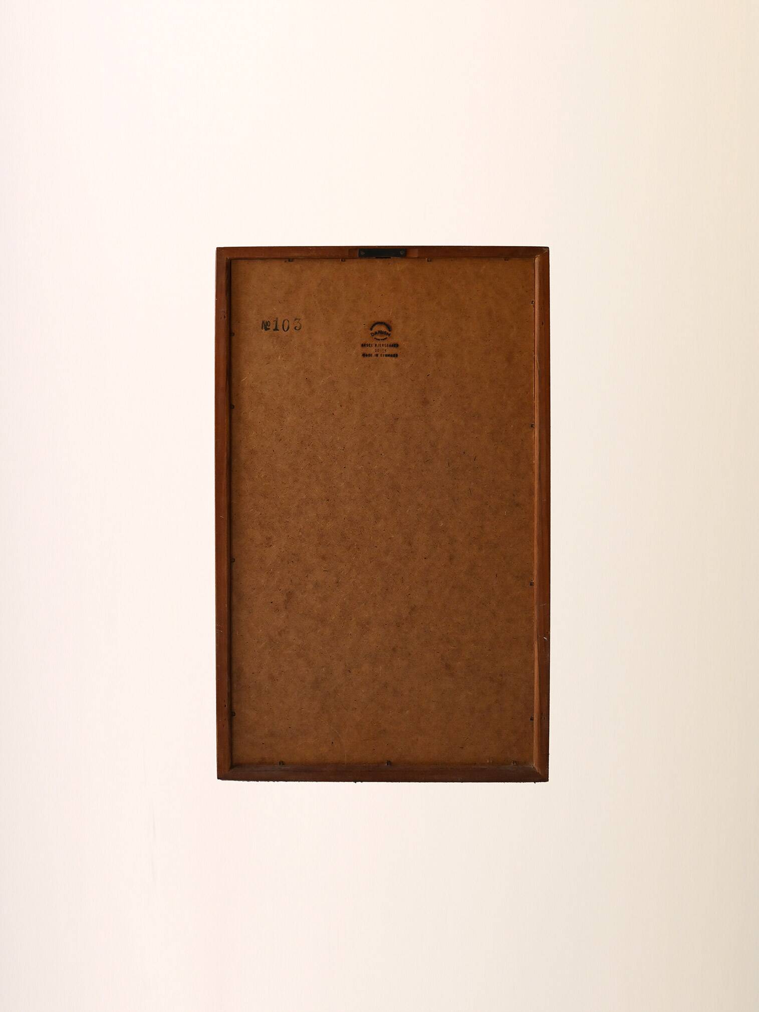 1950s/60s Danish Mirror by Aksel Kjersgaard in Solid Teak