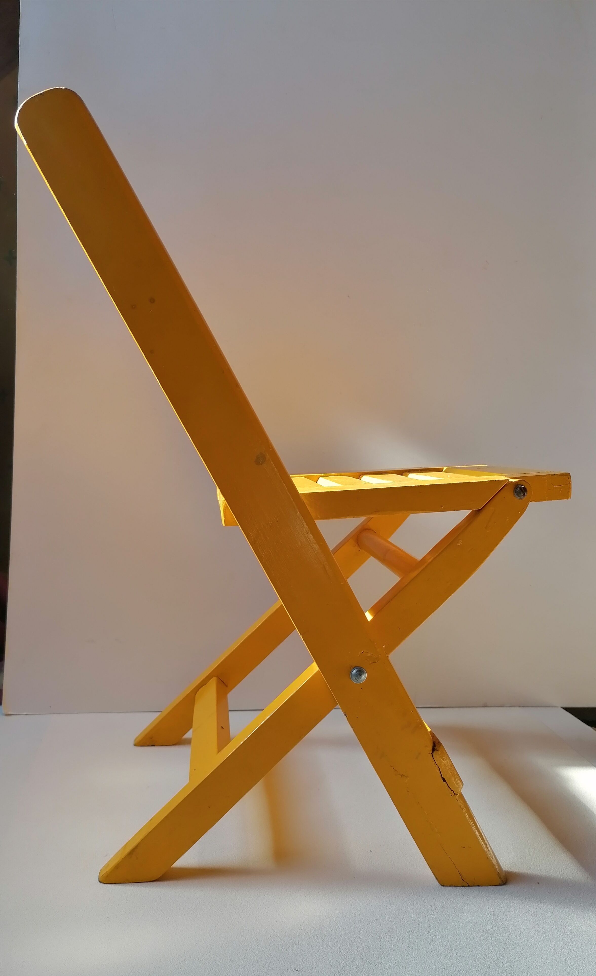 Children's folding wooden chair