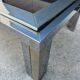 1970s smoked glass chrome coffee table