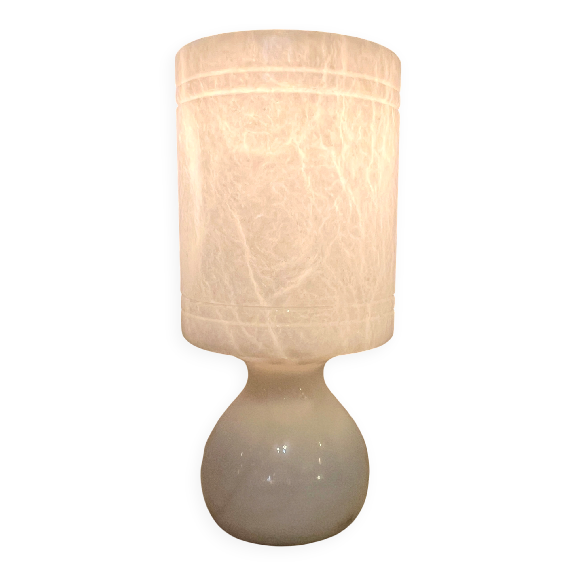 White alabaster lamp - Alabaster night light