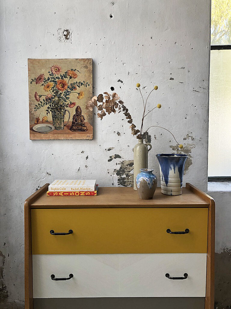 Painting on canvas bouquet