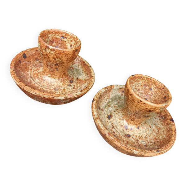 Ensemble de Coquetiers rétro en gre