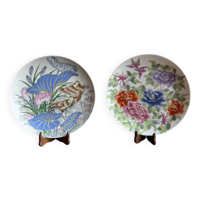 Paire d’assiettes de Jingdezhen Chine début XX