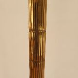Bronze floor lamp with bamboo effect