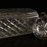 Whisky service including 1 carafe and 5 cups cut crystal mugs