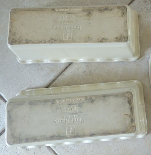 2 professional cake dishes emile henry quality ceramics made 100% french