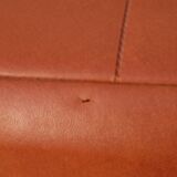 Armchair in brown skaï 70s