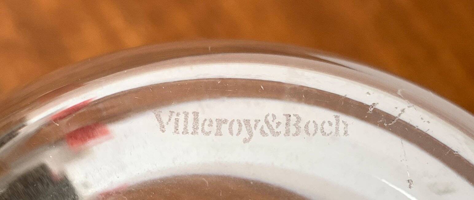 Carafe en verre allemande vintage de Villeroy & Boch