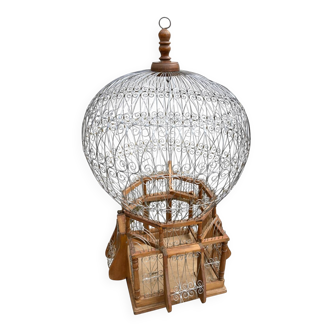Large vintage Tunisian handmade birdcage