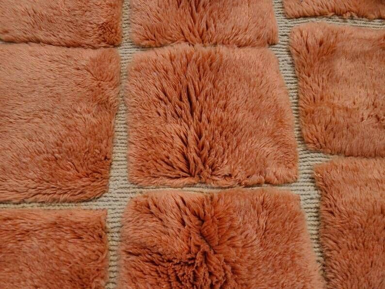 Mrirt Moroccan rug orange terracotta 300x250 cm – geometric pattern