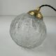 Lot of 3 vintage round glass pendants