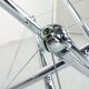 Theodore Waddell for Cassina 714 Tensegrity Chromed Steel Dining Table, 1980s