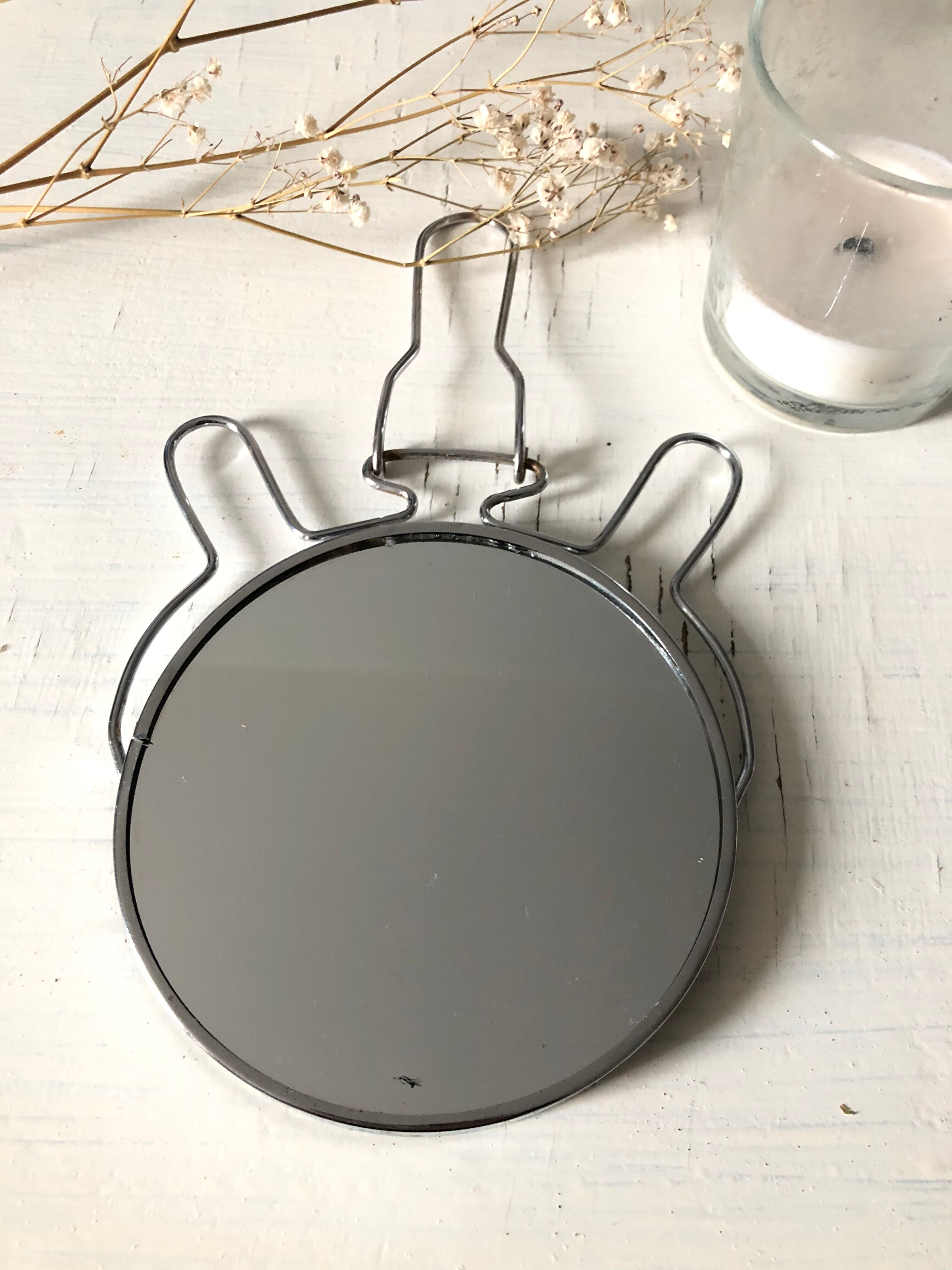 11.5 cm round barber's mirror