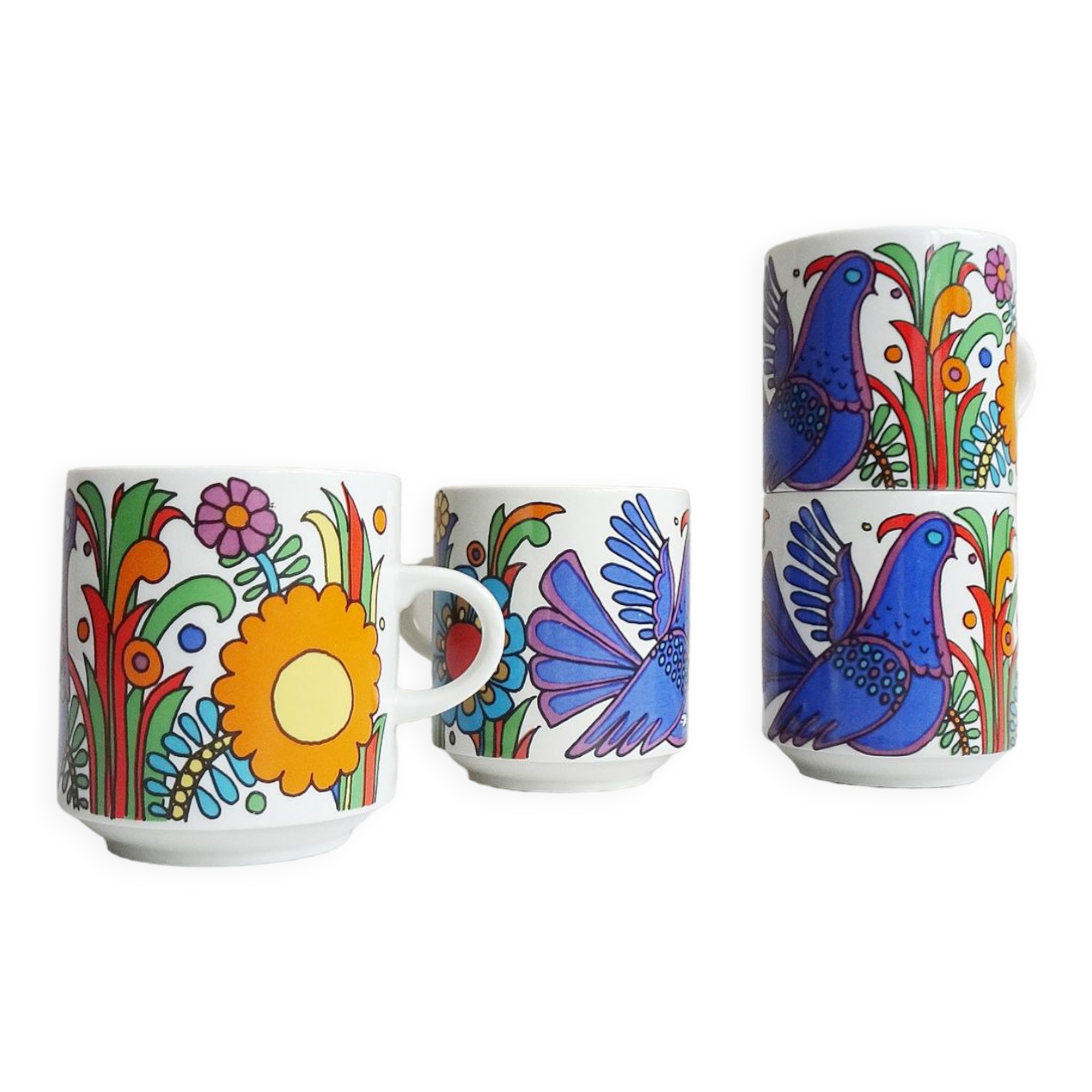 Villeroy and Boch Acapulco mugs, set of 4