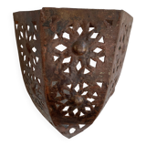 Openwork iron wall light