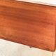 Scandinavian teak coffee table with slatted shelf, Denmark 1960s