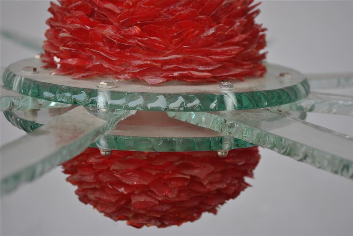 Chandelier vintage Italian design of the 1980s