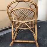 1960s rattan rocking-chair