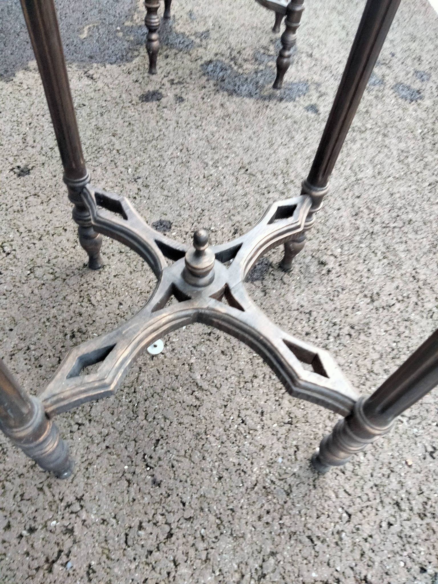 Pair of pedestal tables