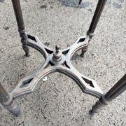 Pair of pedestal tables