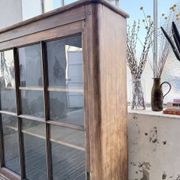 XXL industrial sideboard with glass doors