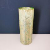 Pale green ceramic roller vase