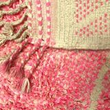 Handmade Moroccan wool rug size 150 x 250 cm pink