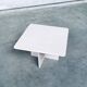 Vintage Italian Postmodern Square Granite Stone Side Table, 1970s