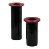 80s Design Ceramic Vases - Modern Vintage Home Decor Made in Italy – set of 2
