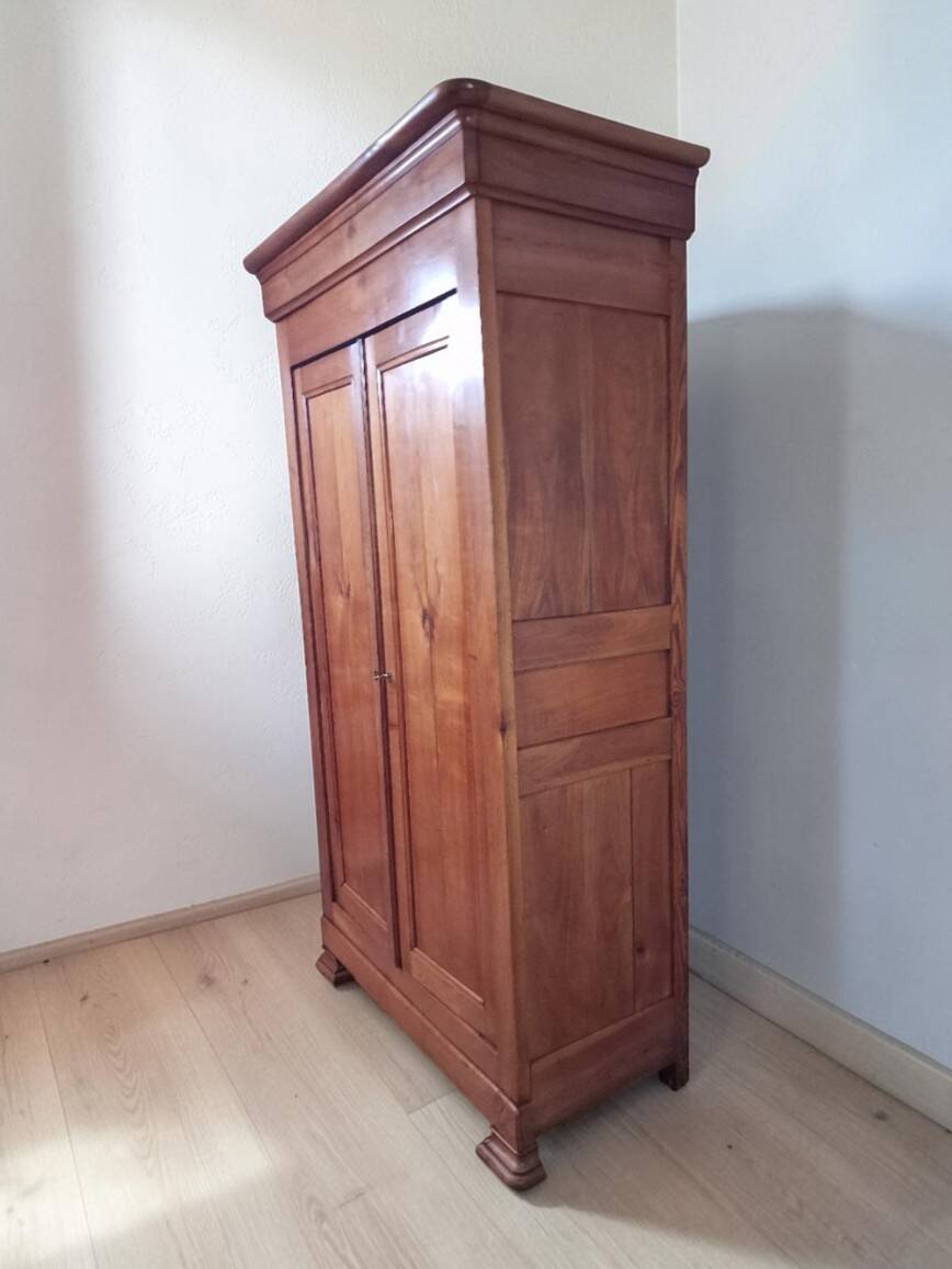 Armoire penderie en merisier entièrement démontable