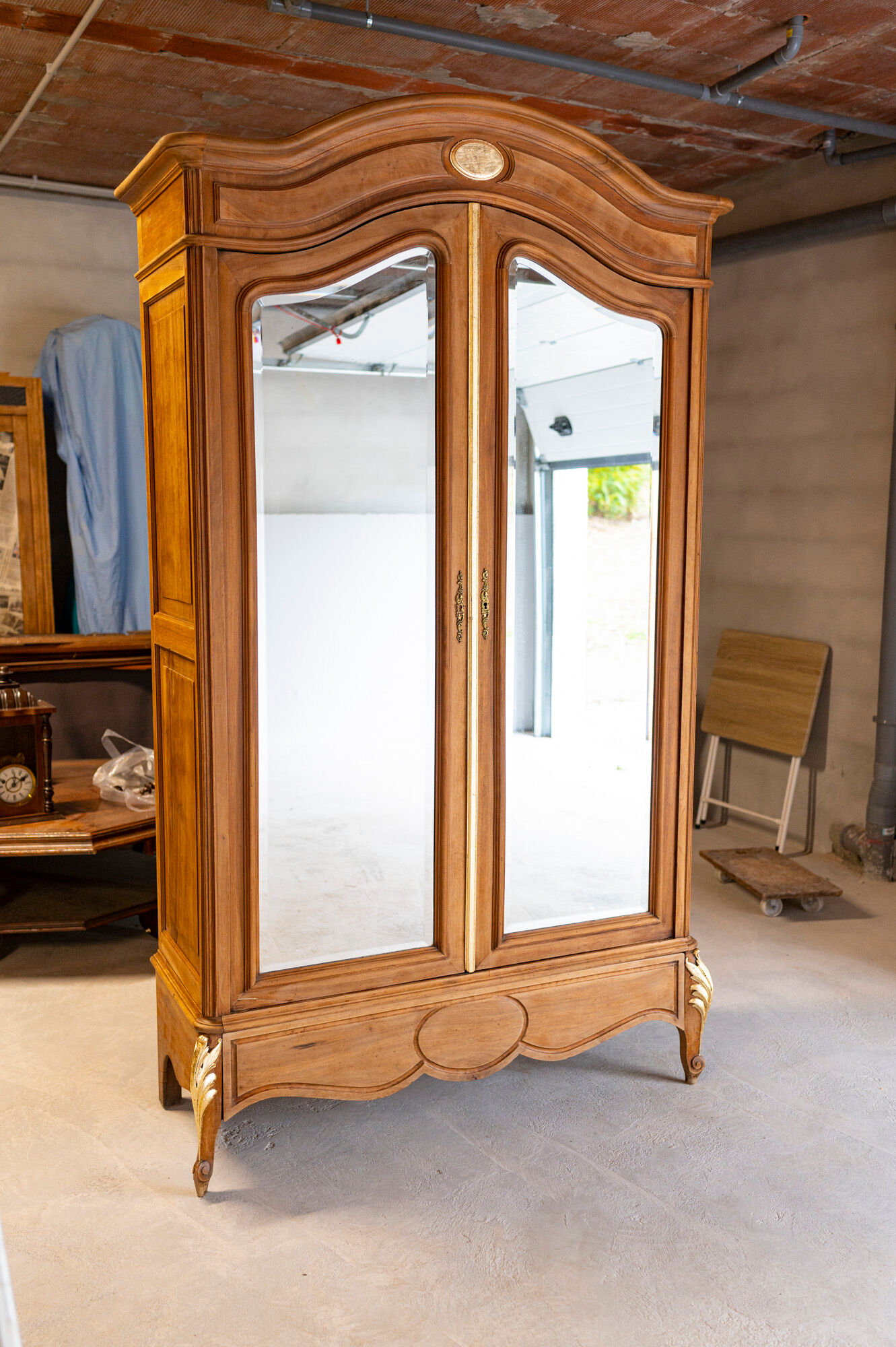 Large antique wardrobe