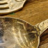 Christofle spoons and forks from the Chrysanthème model.