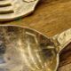 Christofle spoons and forks from the Chrysanthème model.