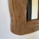Brutalist organic mirror wood 1960s
