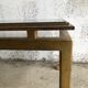 Related table bass dalle of verre and metal gold period 1960 design xx