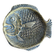 Brass fish ashtray or pocket emptier