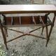 Vintage mahogany magazine/hotel book rack