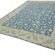 Handmade oriental contemporary 1980s 295 cm x 385 cm beige wool carpet