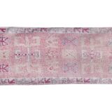 Vintage Turkish rug from Oushak, hand-woven 87x297 cm