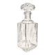 Cut crystal whisky carafe with wheat decoration