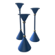 Trio de bougeoirs vintage des années 80