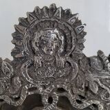 Antique mirror on plexiglass base