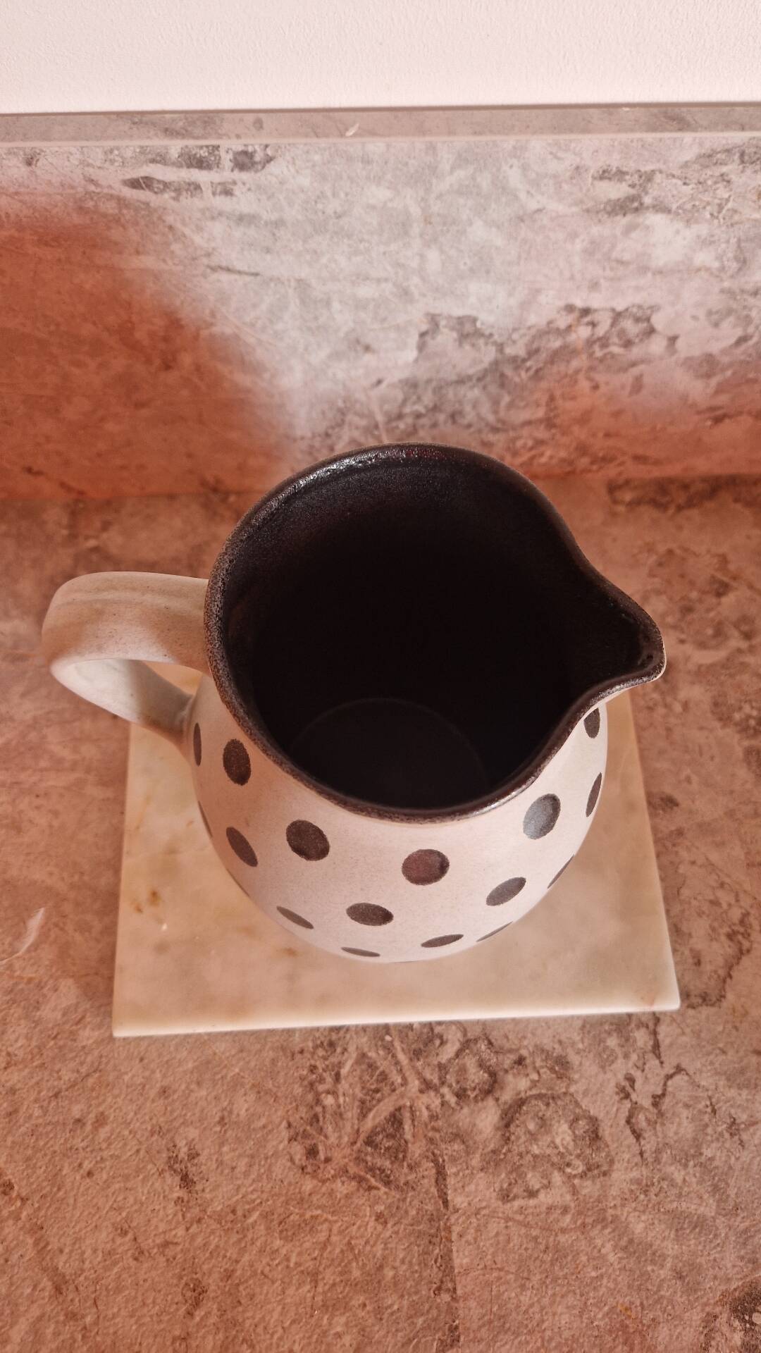 Handcrafted stoneware jug by Maison Maria Portugal (New)